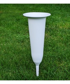 Vaza įsmeigiama 10x28,5 plastiko baltos spalvos