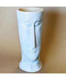 Šamoto keramikos vazonas GALVA 036/2/GL balta